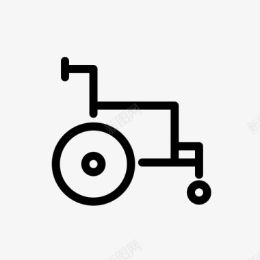 轮椅残疾人受伤图标
