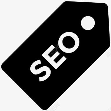 seo标签seo一个营销大胆的固体图标图标