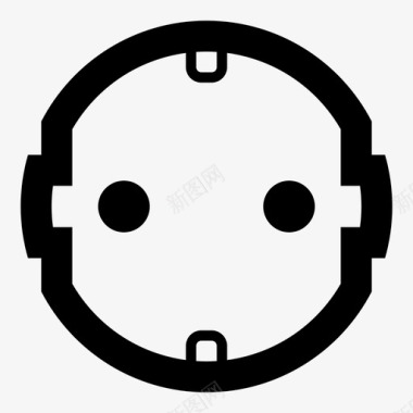 f型插座电源插头图标