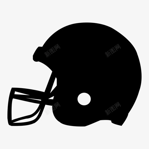 足球头盔填充式运动svg_新图网 https://ixintu.com 足球 头盔 填充 运动