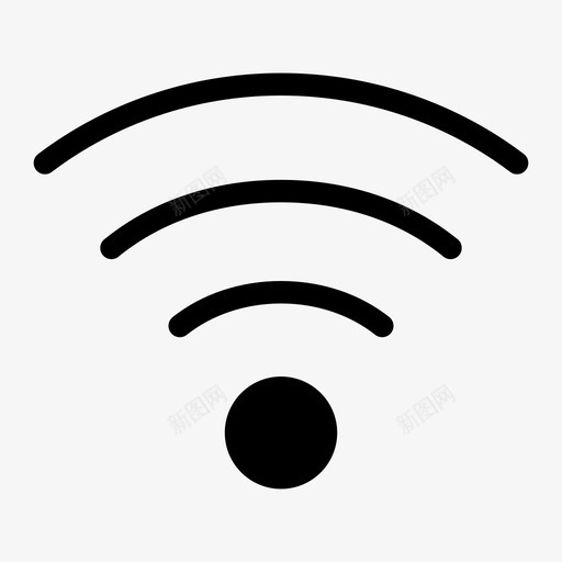 wifi互联网标志wifi信号svg_新图网 https://ixintu.com 标志 互联网 信号 无线 用户界面