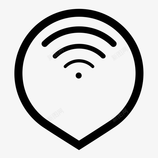 wifi集线器连接互联网svg_新图网 https://ixintu.com 集线器 连接 互联网 信号 无线