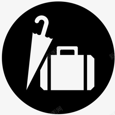 行李办理登机手续手提行李图标