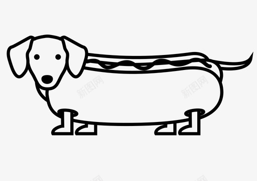 热狗笑饿svg_新图网 https://ixintu.com 热狗 笑饿 幽默 有趣 食物 动物 宠物狗 其他