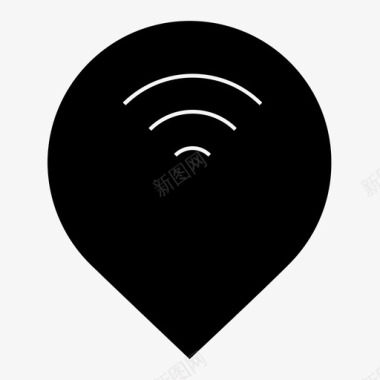 wifi集线器连接互联网图标