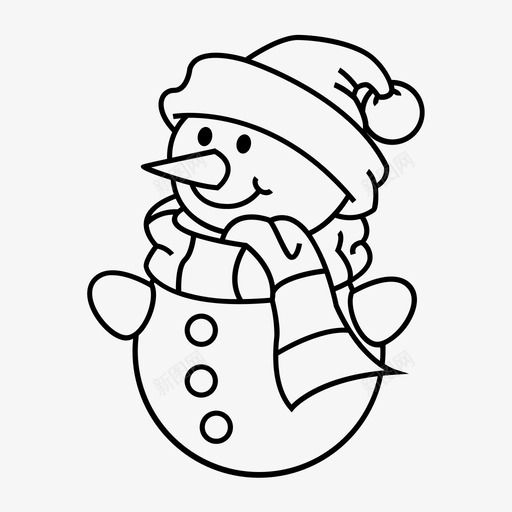 雪人圣诞节假日svg_新图网 https://ixintu.com 雪人 圣诞 圣诞节 节假日 新年 冬天