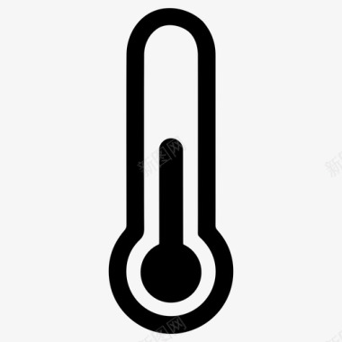中温季节温度计图标