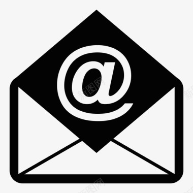 电子邮件附件通信图标