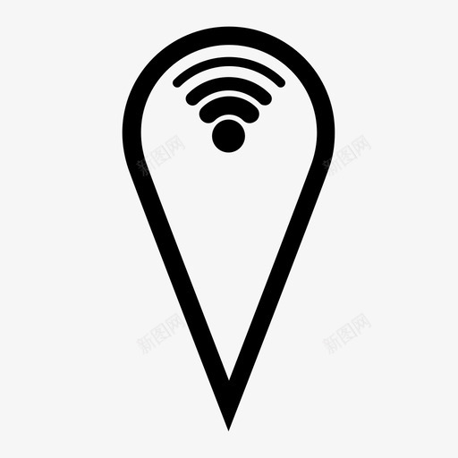 wifi点wifi点热点svg_新图网 https://ixintu.com 点点 热点 集线器 位置 地图 信号