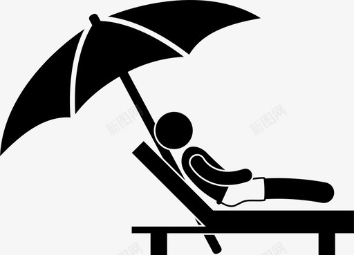 长椅上的男人休息海滩度假svg_新图网 https://ixintu.com 长椅 椅上 男人 休息 海滩 度假 放松 雨伞 活动