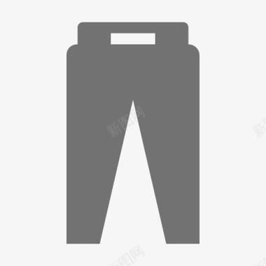 裤子购物和零售材料设计图标图标