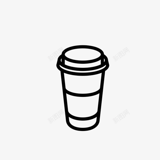 咖啡外卖纸杯高svg_新图网 https://ixintu.com 咖啡 外卖 纸杯