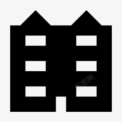 宾馆形象建筑宾馆住宅高清图片