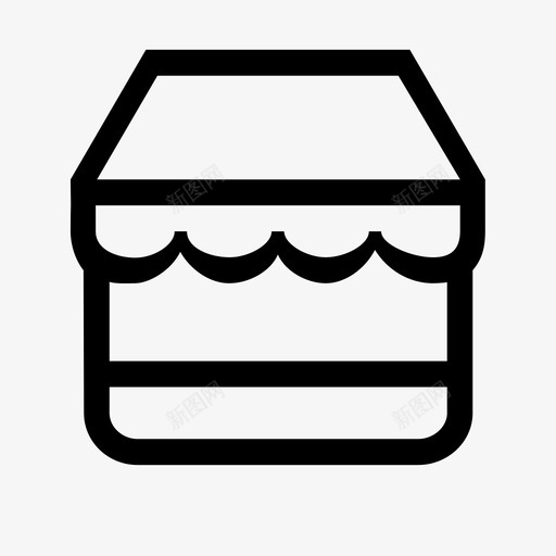 店铺线icon101345svg_新图网 https://ixintu.com 店铺