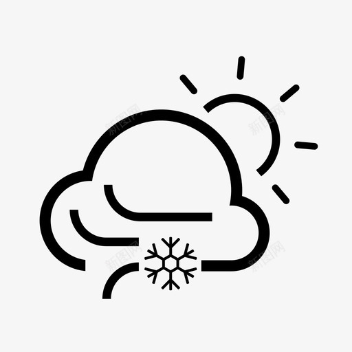 有风下雪天气候寒冷svg_新图网 https://ixintu.com 有风 下雪 雪天 气候 寒冷 天气 冬天