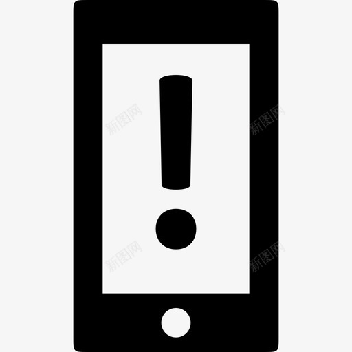 注意手机警告svg_新图网 https://ixintu.com 手机 注意 警告