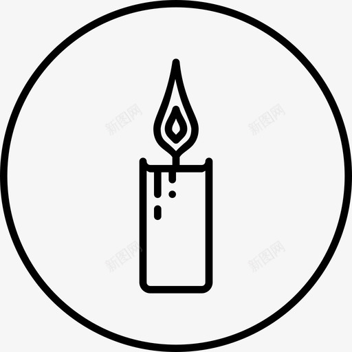 蜡烛庆祝装饰svg_新图网 https://ixintu.com 灯节 蜡烛 庆祝 装饰 圆线