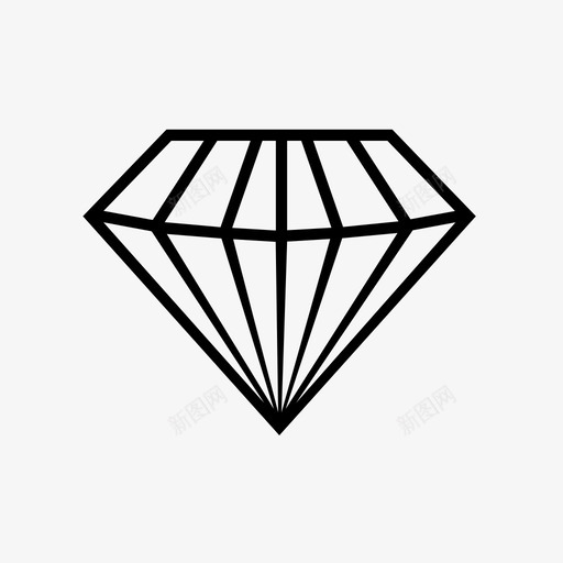 钻石水晶珠宝svg_新图网 https://ixintu.com 钻石 水晶 珠宝 石头 宝藏 形状