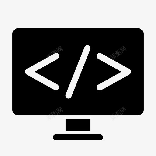 代码编程否svg_新图网 https://ixintu.com 代码 括号 图标 流行 售出 粗体 编程 方括号 编码器 金色 保留