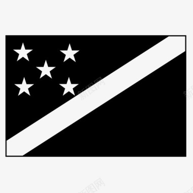所罗门群岛国家旗帜图标