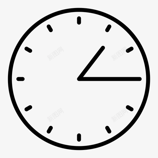 时间115时钟手表svg_新图网 https://ixintu.com 时间 一点 时钟 手表 十五 一刻