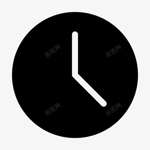 时钟小时保持svg_新图网 https://ixintu.com 时钟 小时 保持 分钟 时间 基本 固体