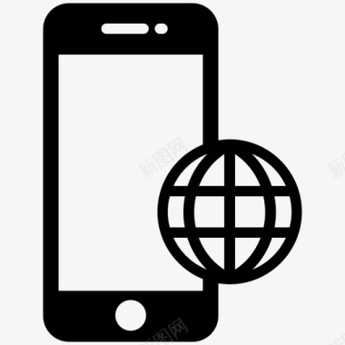 全球电话全球语言手机图标