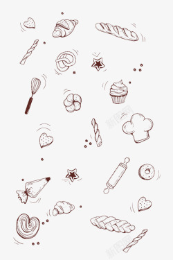 烘焙简笔画烘焙简笔画高清图片