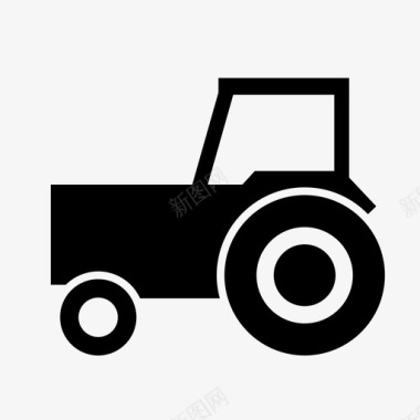 拖拉机耕作农场图标