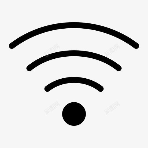 wifi互联网标志wifi信号svg_新图网 https://ixintu.com 标志 互联网 信号 无线 用户界面