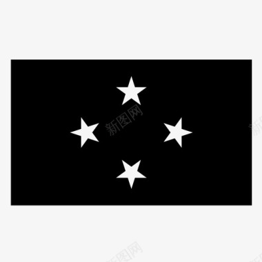 密克罗尼西亚联邦国家旗帜图标