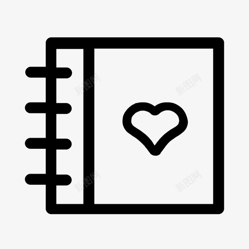 爱的书笔记列表svg_新图网 https://ixintu.com 爱的 情人节 笔记 列表 喜欢 欢心 迷恋