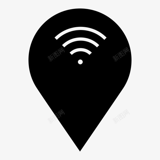 wifi集线器连接热点svg_新图网 https://ixintu.com 集线器 连接 热点 互联网 信号 无线