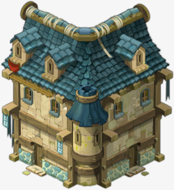 游戏里的古代建筑小楼素材