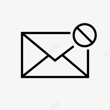 垃圾邮件电子邮件信封图标