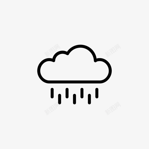 雨应用程序气候svg_新图网 https://ixintu.com 应用程序 气候 云云 闪电 倾盆大雨 天气 如何