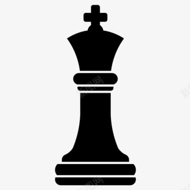 黑王象棋乐趣图标