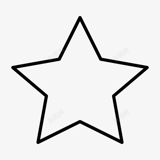 星星五角星新星svg_新图网 https://ixintu.com 五角星 星星 新星 流星 基本