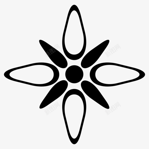 花样式形状svg_新图网 https://ixintu.com 开花 样式 花样 形状 植物 花瓣 自然 设计
