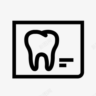牙科记录牙医牙齿图标