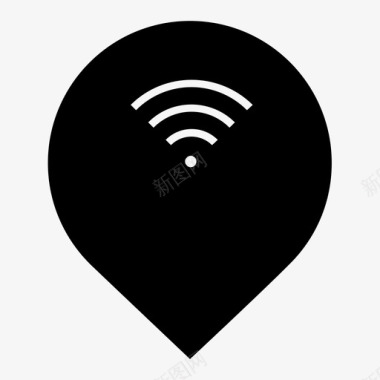 wifi点连接互联网图标
