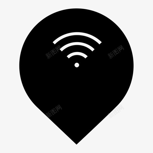 wifi点连接互联网svg_新图网 https://ixintu.com 点点 连接 互联网 信号 无线