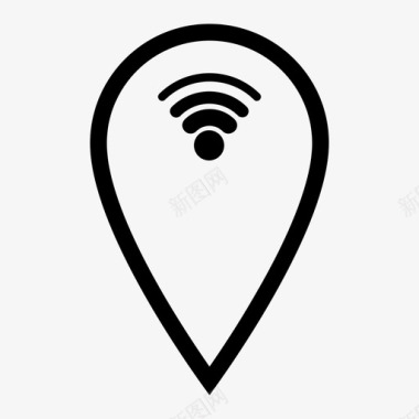 wifi信号连接热点图标