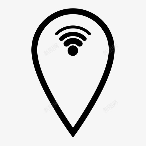wifi信号连接热点svg_新图网 https://ixintu.com 信号 连接 热点 互联网 无线