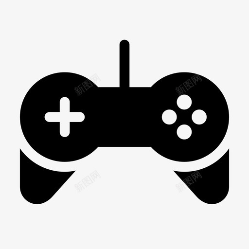 gamepad控制器设备svg_新图网 https://ixintu.com 设备 控制器 视频 游戏 填充