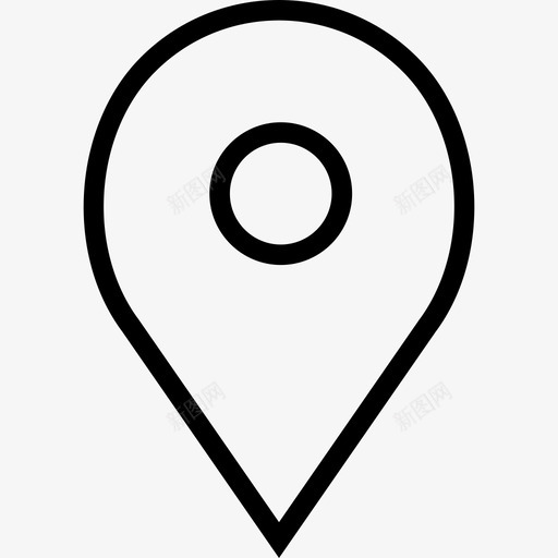 地图标记位置标记地图点或线图标svg_新图网 https://ixintu.com 地图 标记 位置 线图 图标
