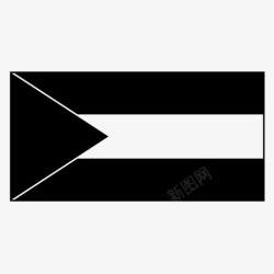 拿骚巴哈马国家旗帜高清图片