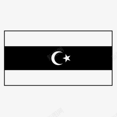 利比亚国家旗帜图标