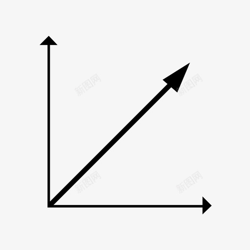 折线图图表增加svg_新图网 https://ixintu.com 折线 线图 图表 上升 增加