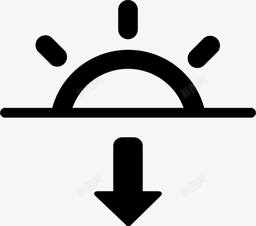 日落黄昏傍晚svg_新图网 https://ixintu.com 日落 黄昏 傍晚 天气